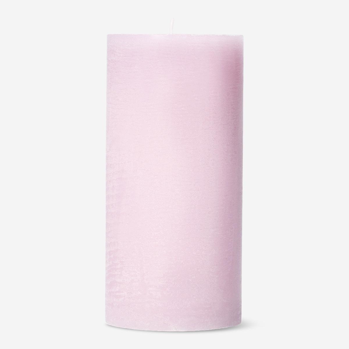 Pink Pillar Candle - 12 Cm