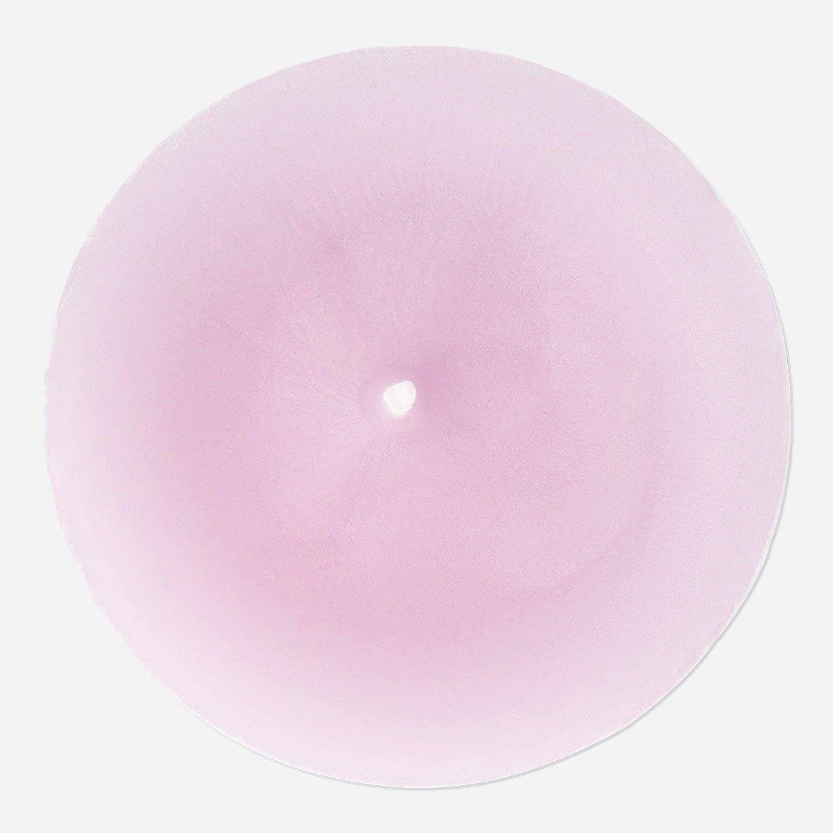 Pink Pillar Candle - 12 Cm