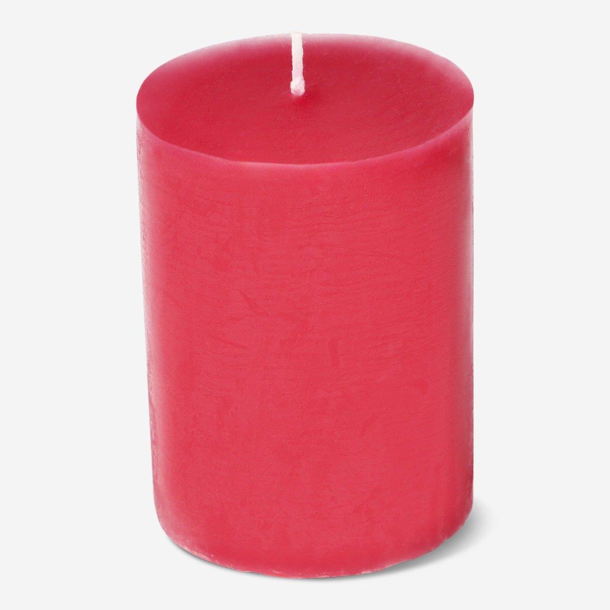 Red Pillar Candle - 8 Cm