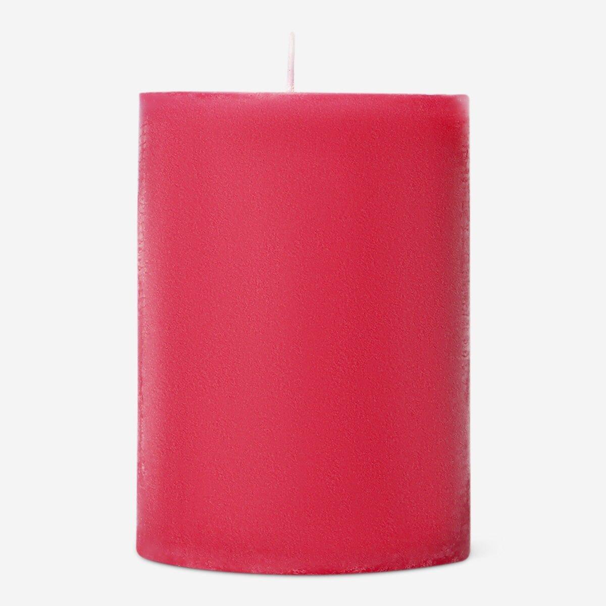Red Pillar Candle - 8 Cm