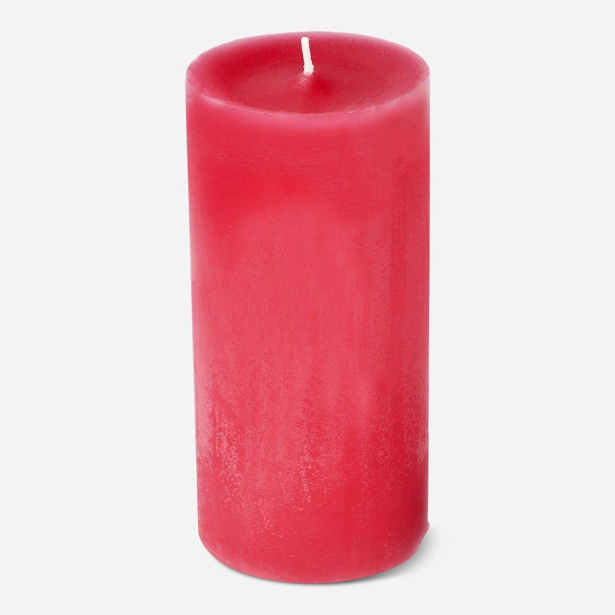 Red Pillar Candle - 12 Cm