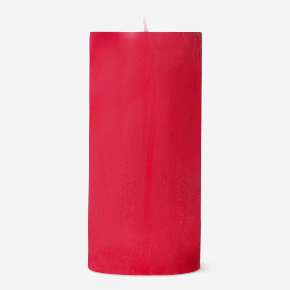 Red Pillar Candle - 12 Cm