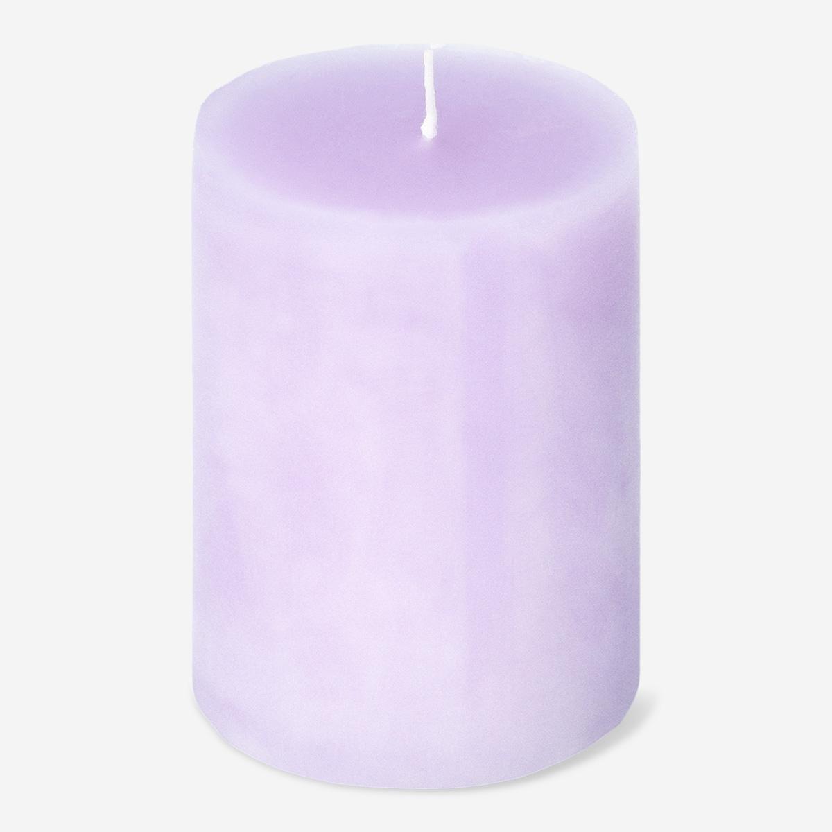 Purple Pillar Candle - 8 Cm