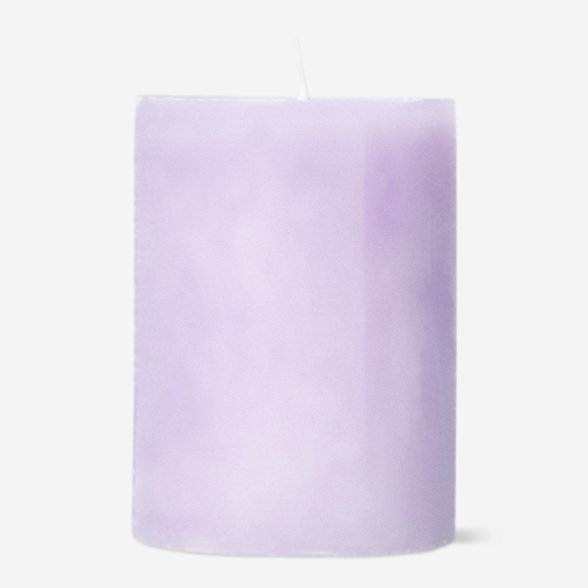 Purple Pillar Candle - 8 Cm