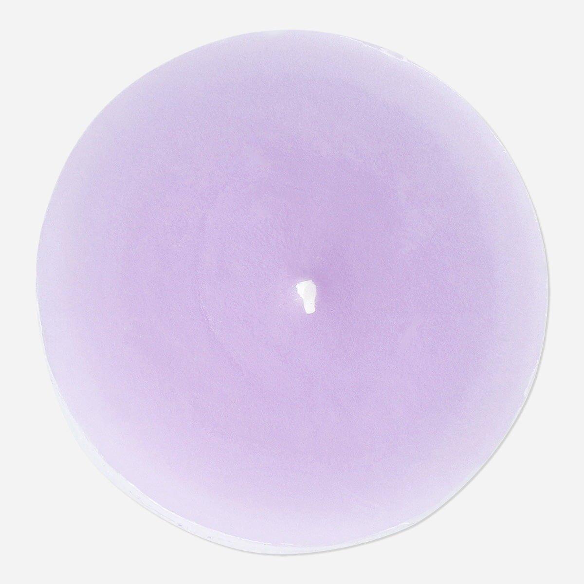 Purple Pillar Candle - 8 Cm