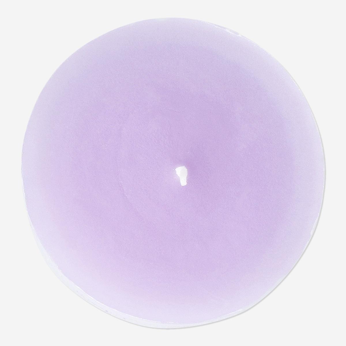 Purple Pillar Candle - 8 Cm