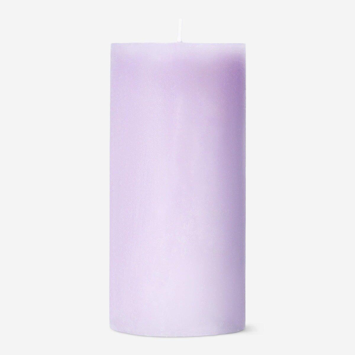 Purple Pillar Candle - 12 Cm
