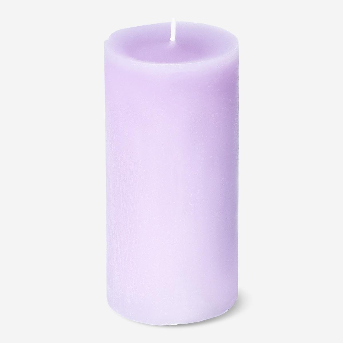 Purple Pillar Candle - 12 Cm