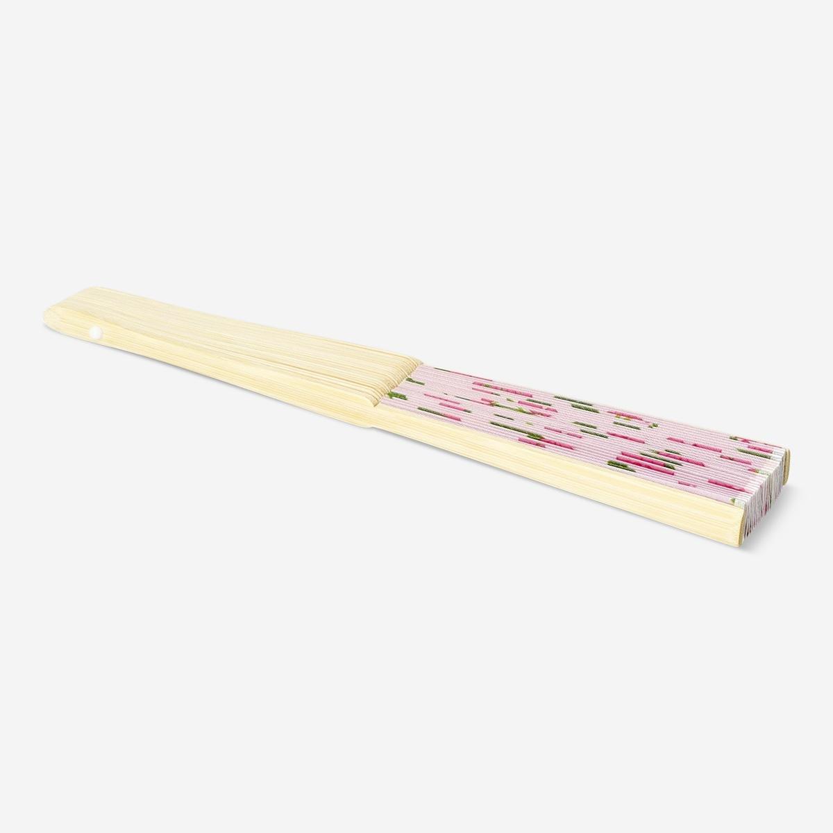 Pink Cherry Blossoms Foldable Bamboo Fan