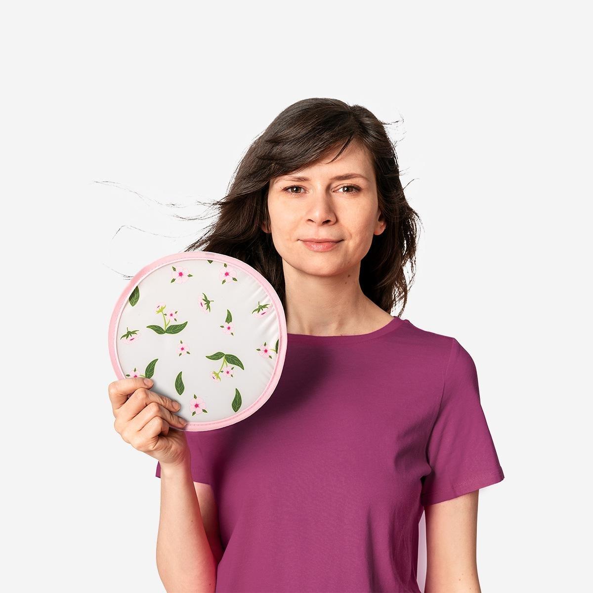 Pink Cherry Blossoms Foldable Fan