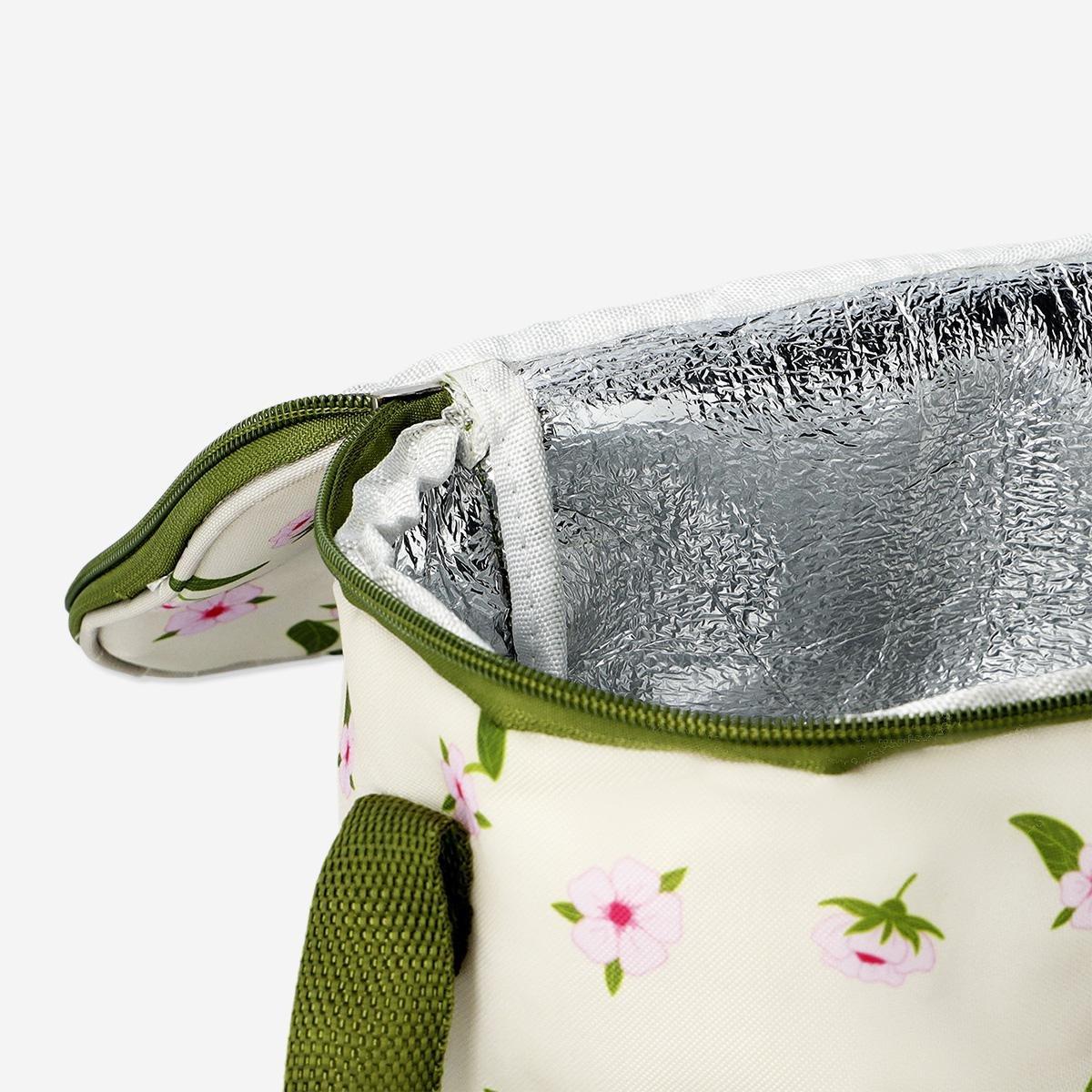 Multicolour Cherry Blossom Print Cooler Bag