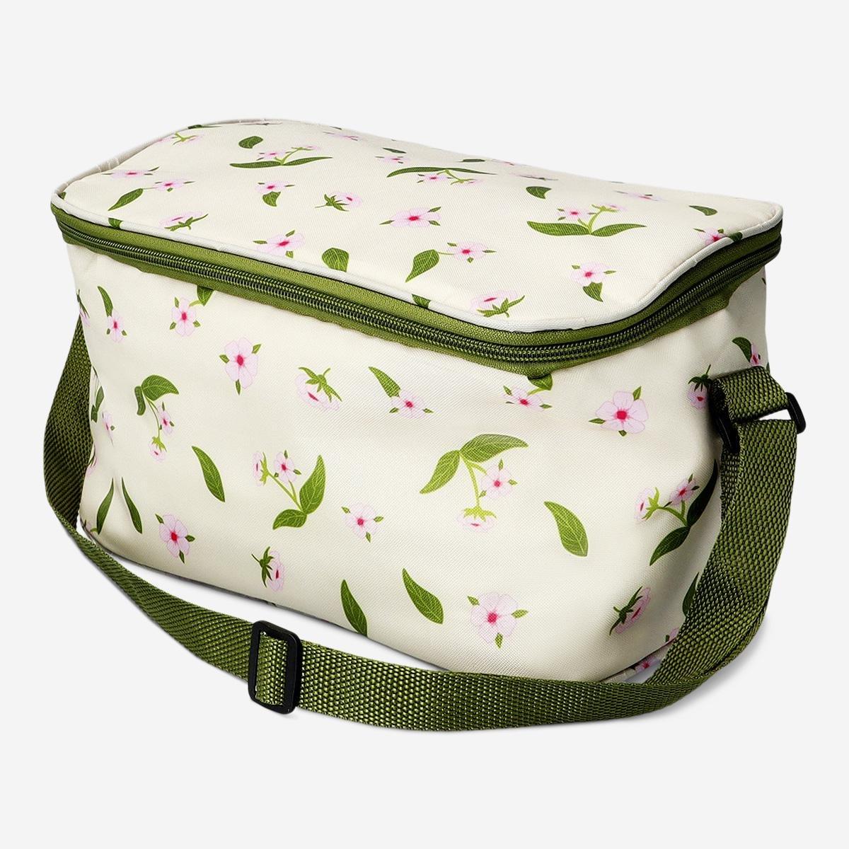 Multicolour Cherry Blossom Print Cooler Bag