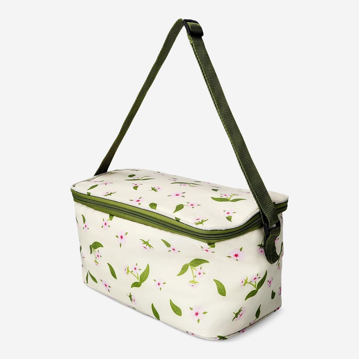Multicolour Cherry Blossom Print Cooler Bag