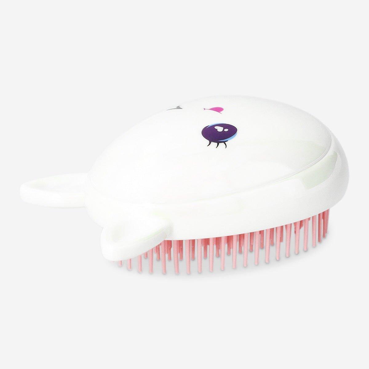 Multicolour Cat Shaped Detangle Hairbrush