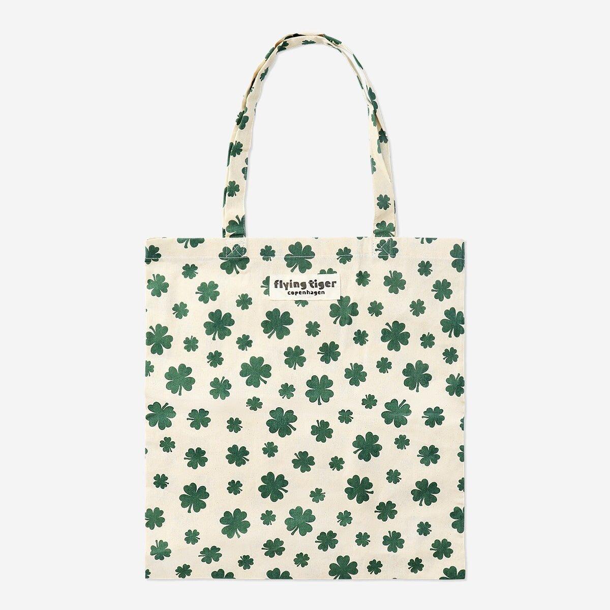 Green Clover Tote Bag