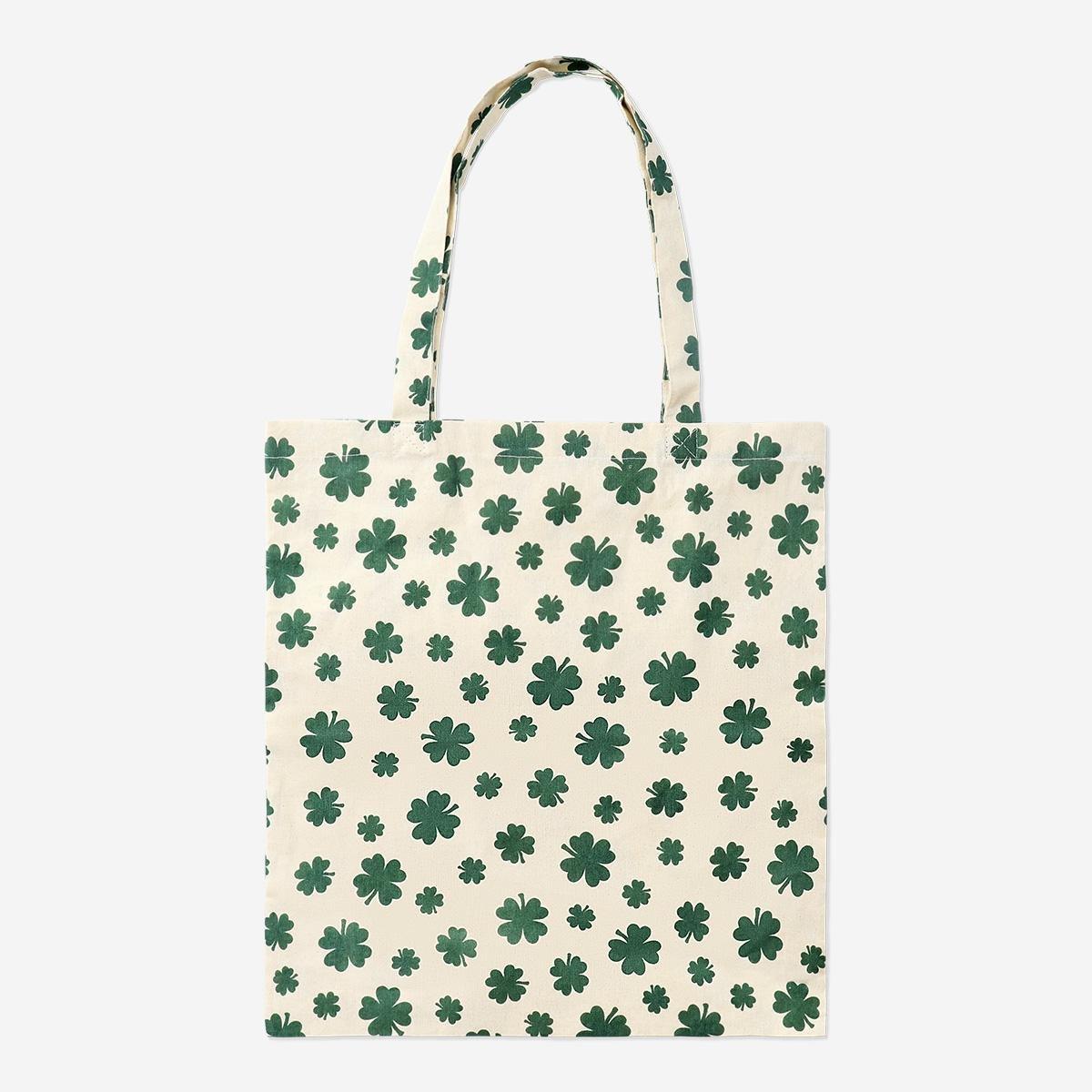 Green Clover Tote Bag