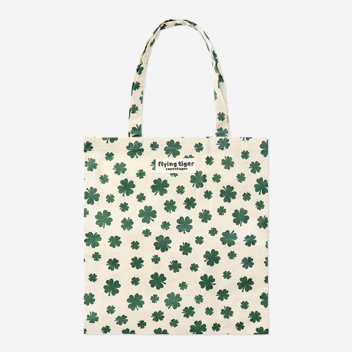 Green Clover Tote Bag