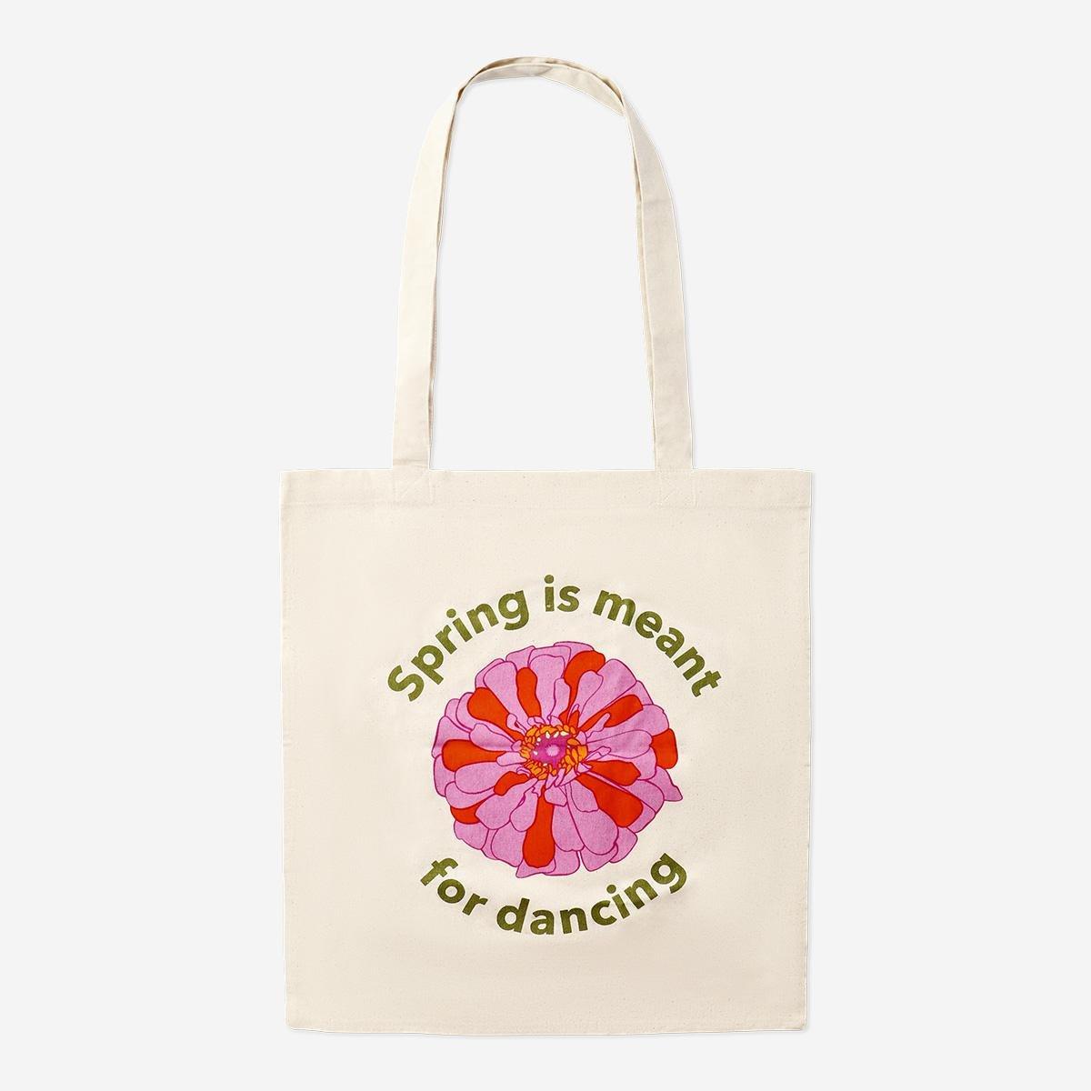 Multicolour Flower Design Tote Bag