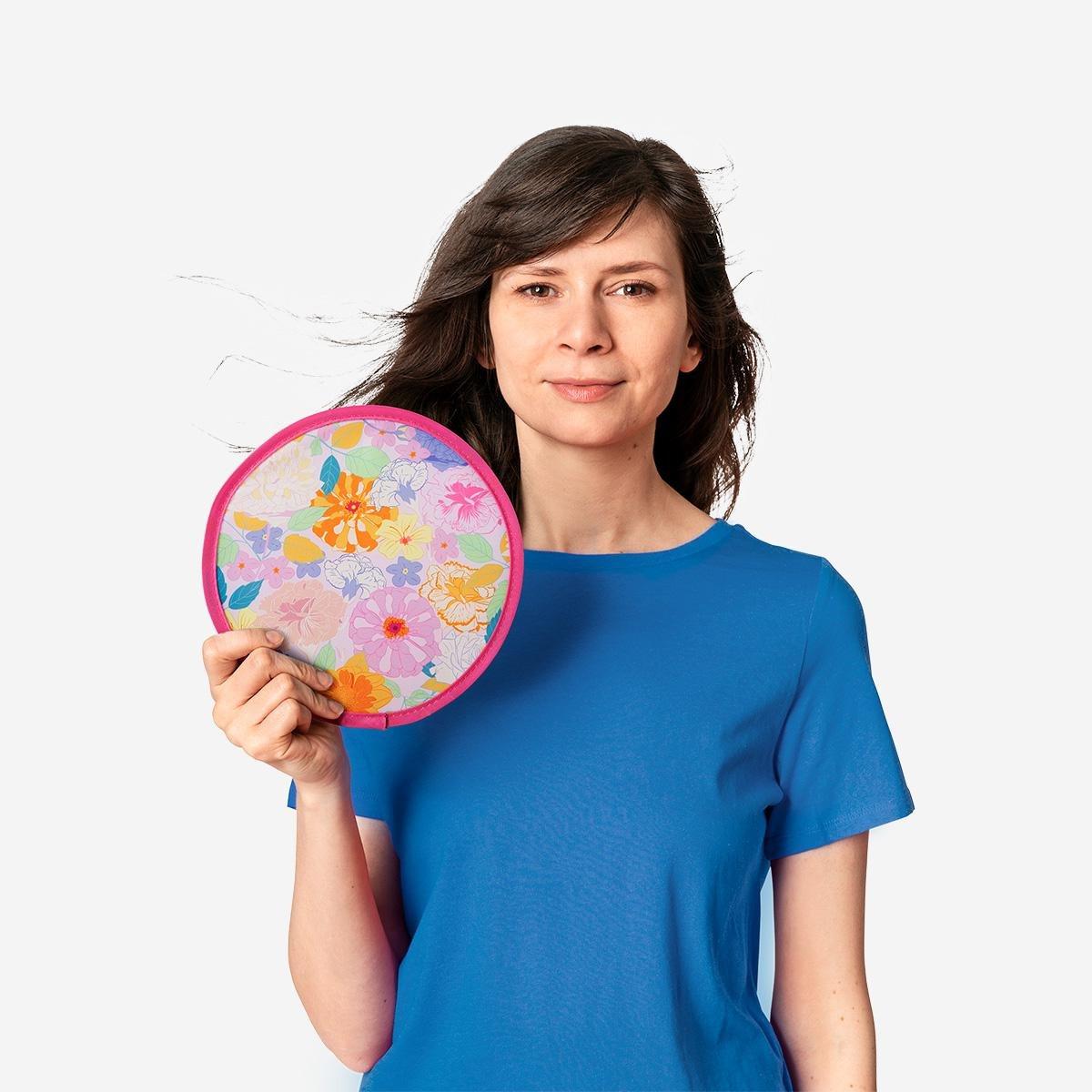 Pink Foldable Fan