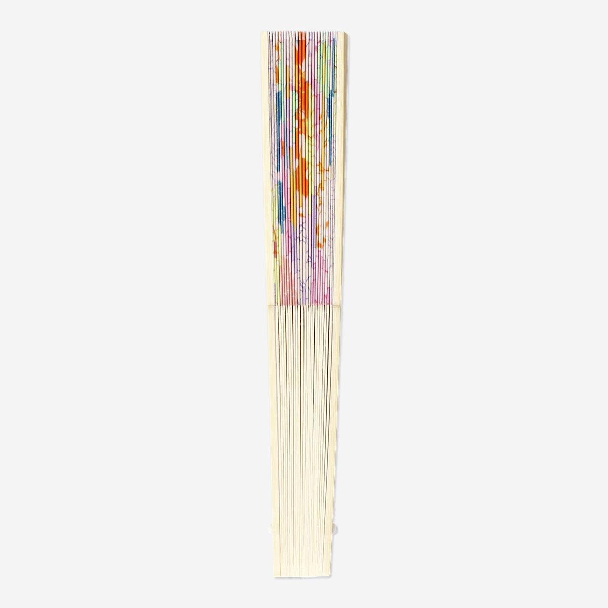 Multicolour Foldable Bamboo Fan