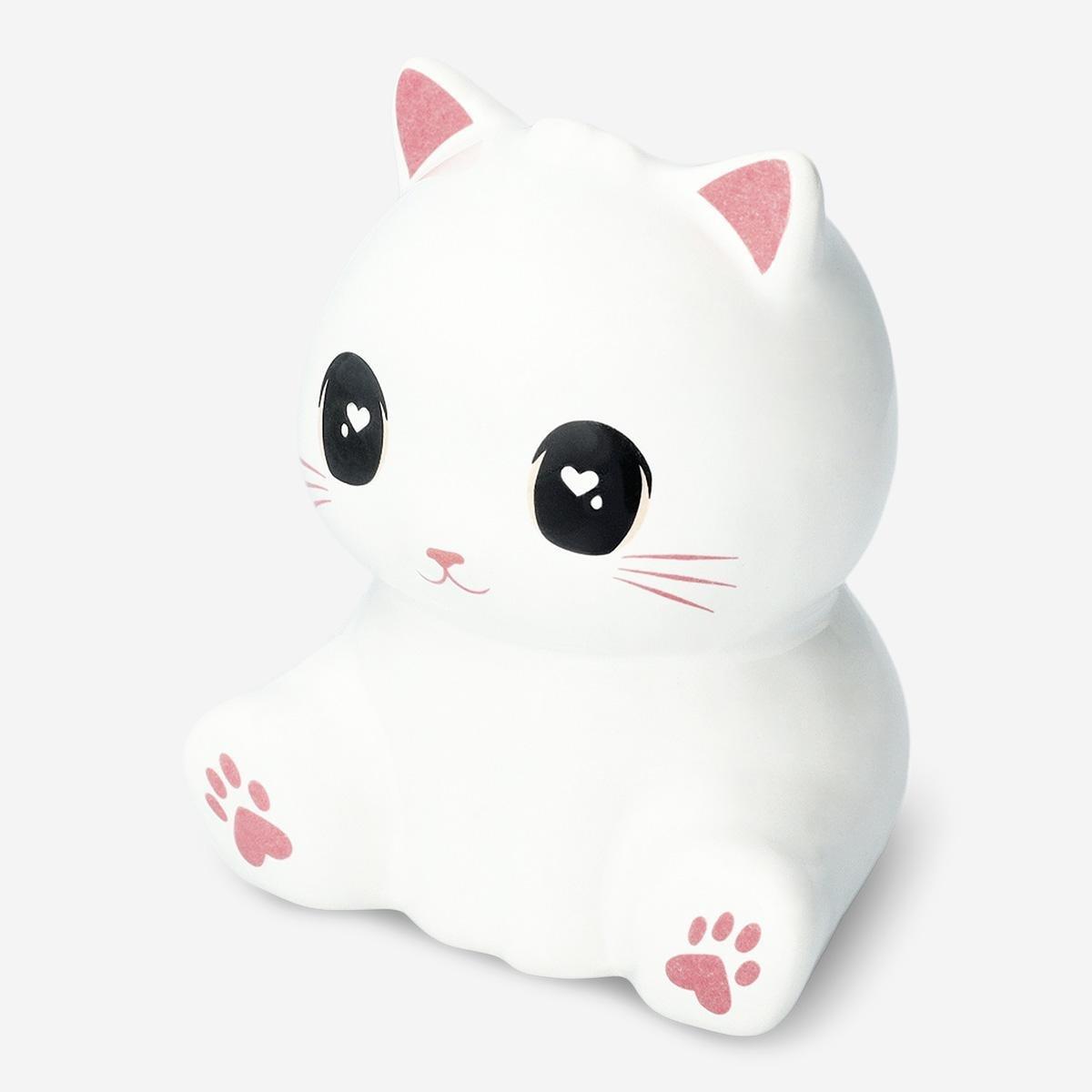 White Cat Shaped Pencil Holder
