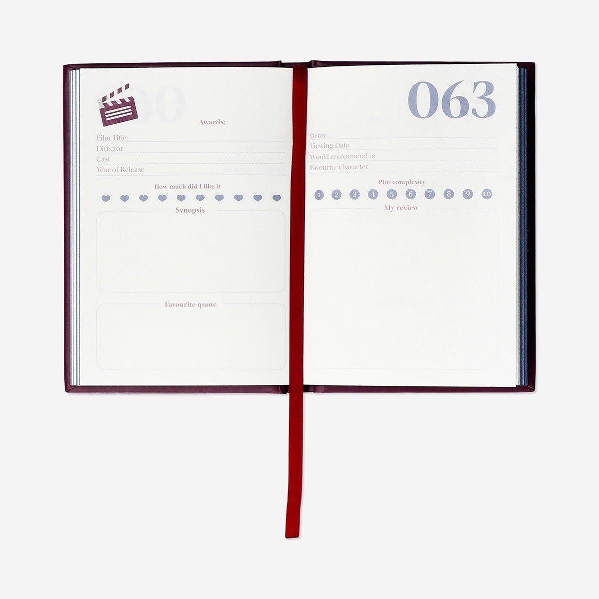 Dark Red A6 Film Journal