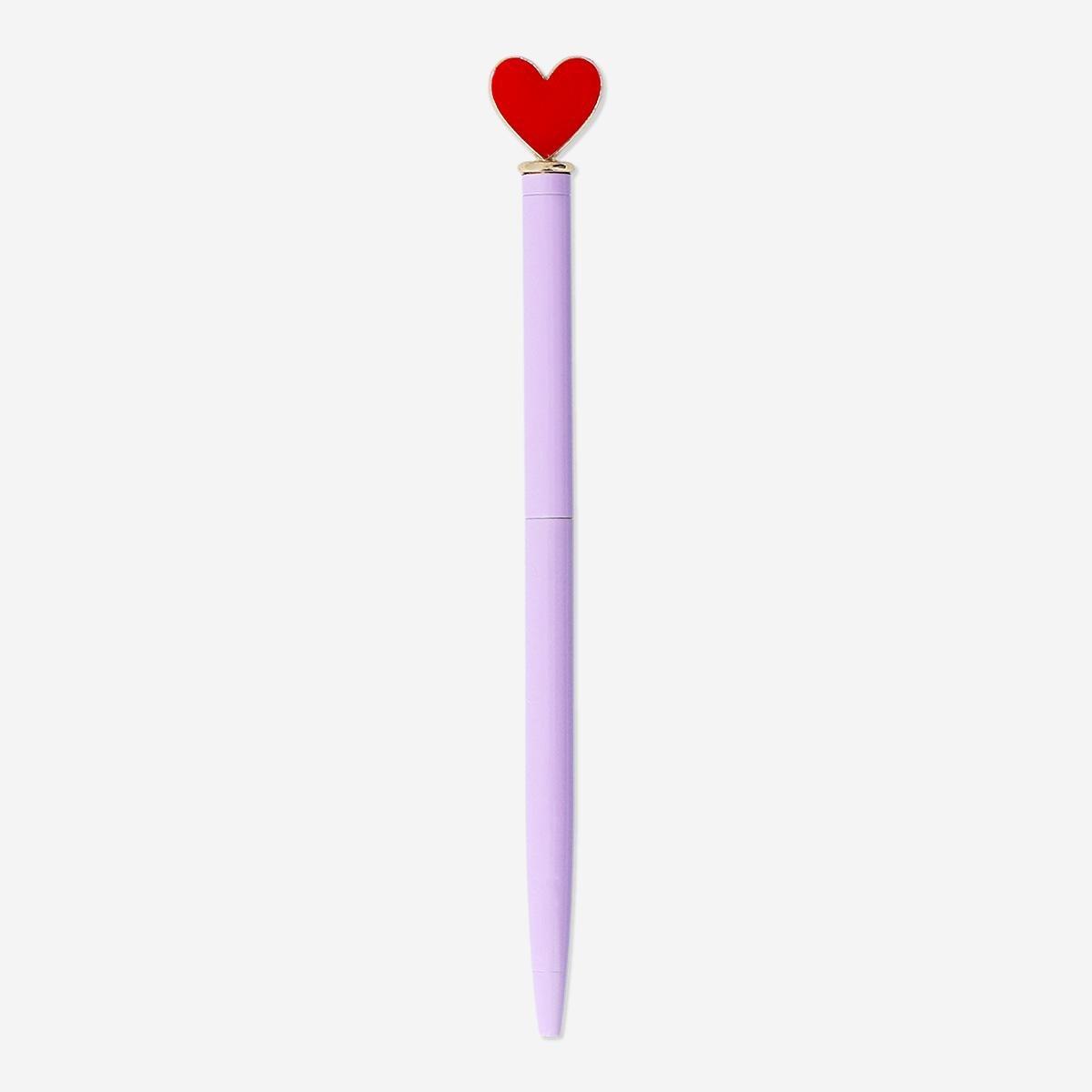 Multicolour Heart Topper Ballpoint Pen