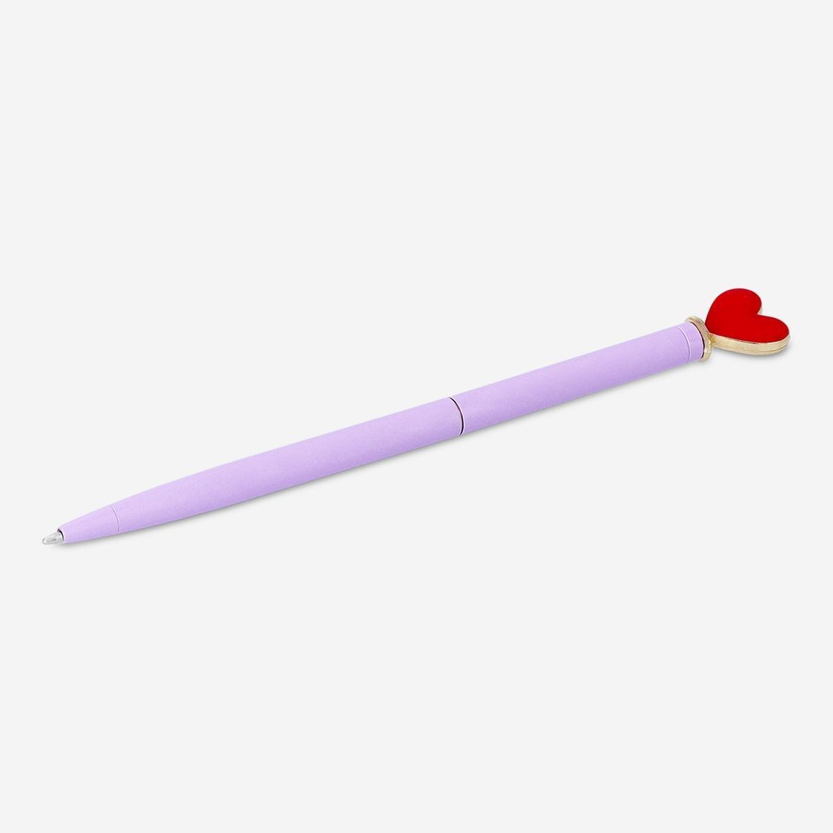 Multicolour Heart Topper Ballpoint Pen