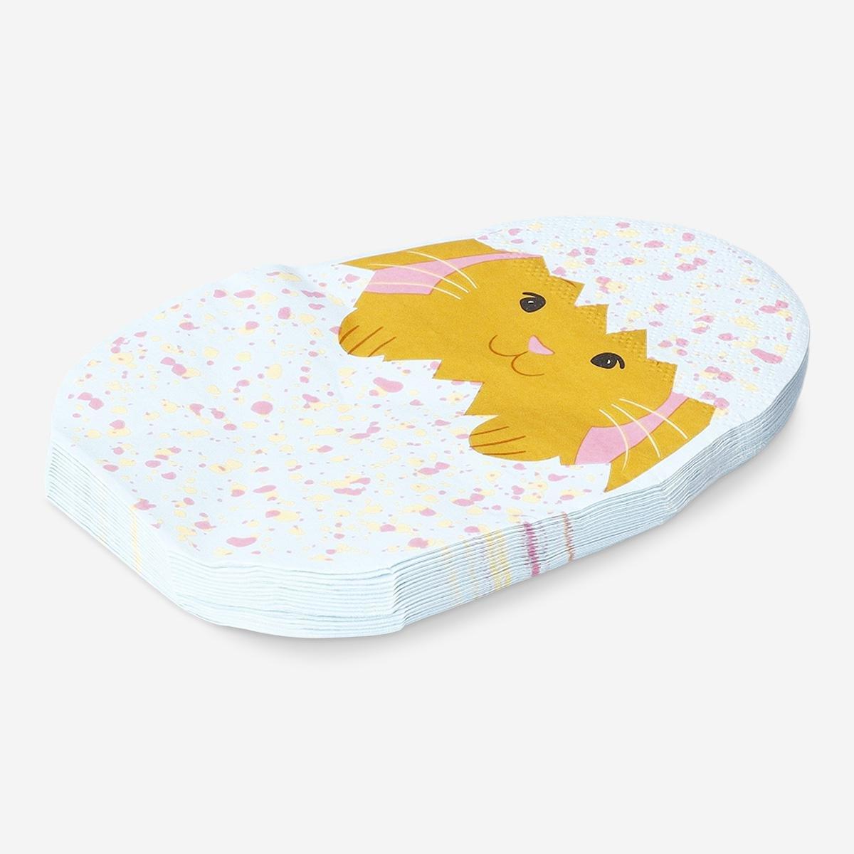 Multicolour Easter Egg Napkins - 16 Pcs