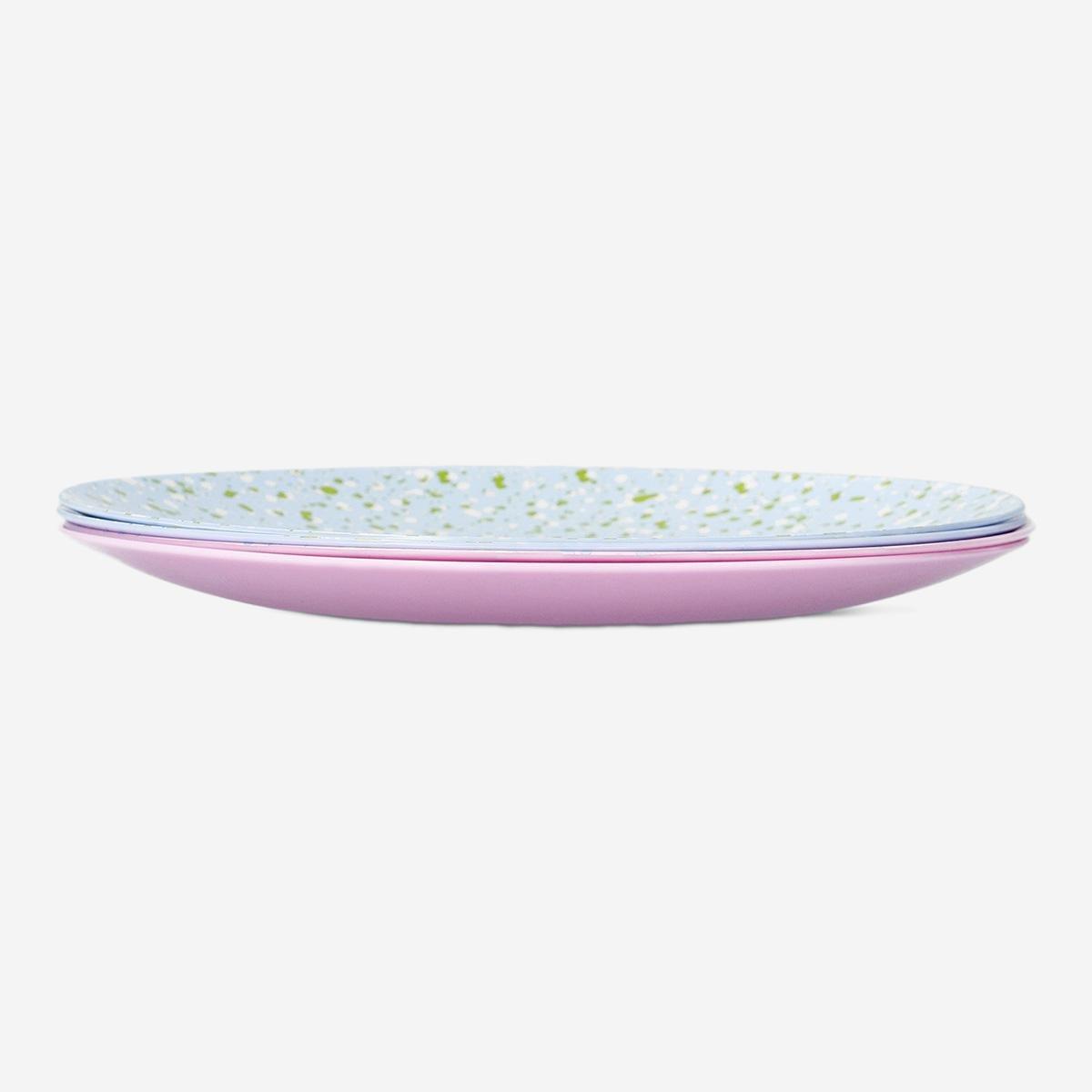 Multicolour Easter Themed Plates - 4 Pcs