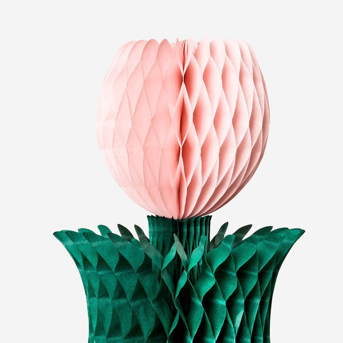 Multicolour Honeycomb Flowers Table Decorations - 2 Pcs