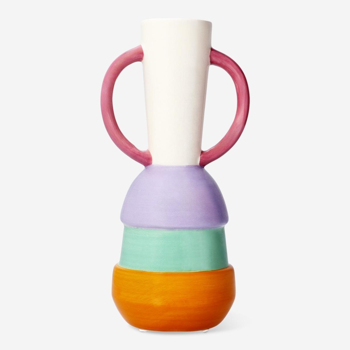 Multicolour Ceramic Vase