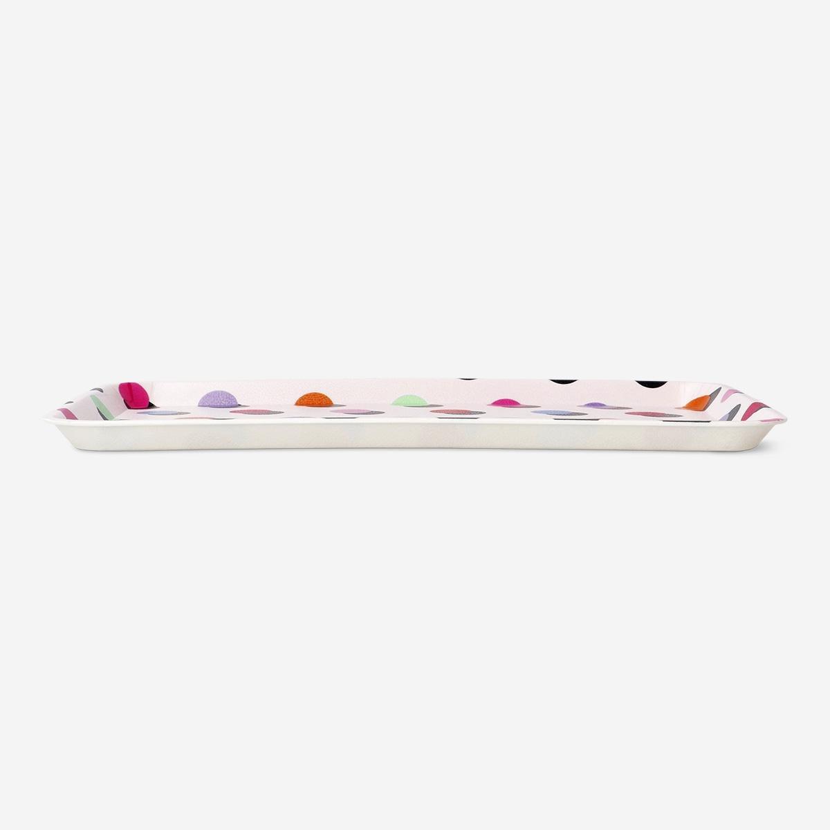 Multicolour Dot Print Tray