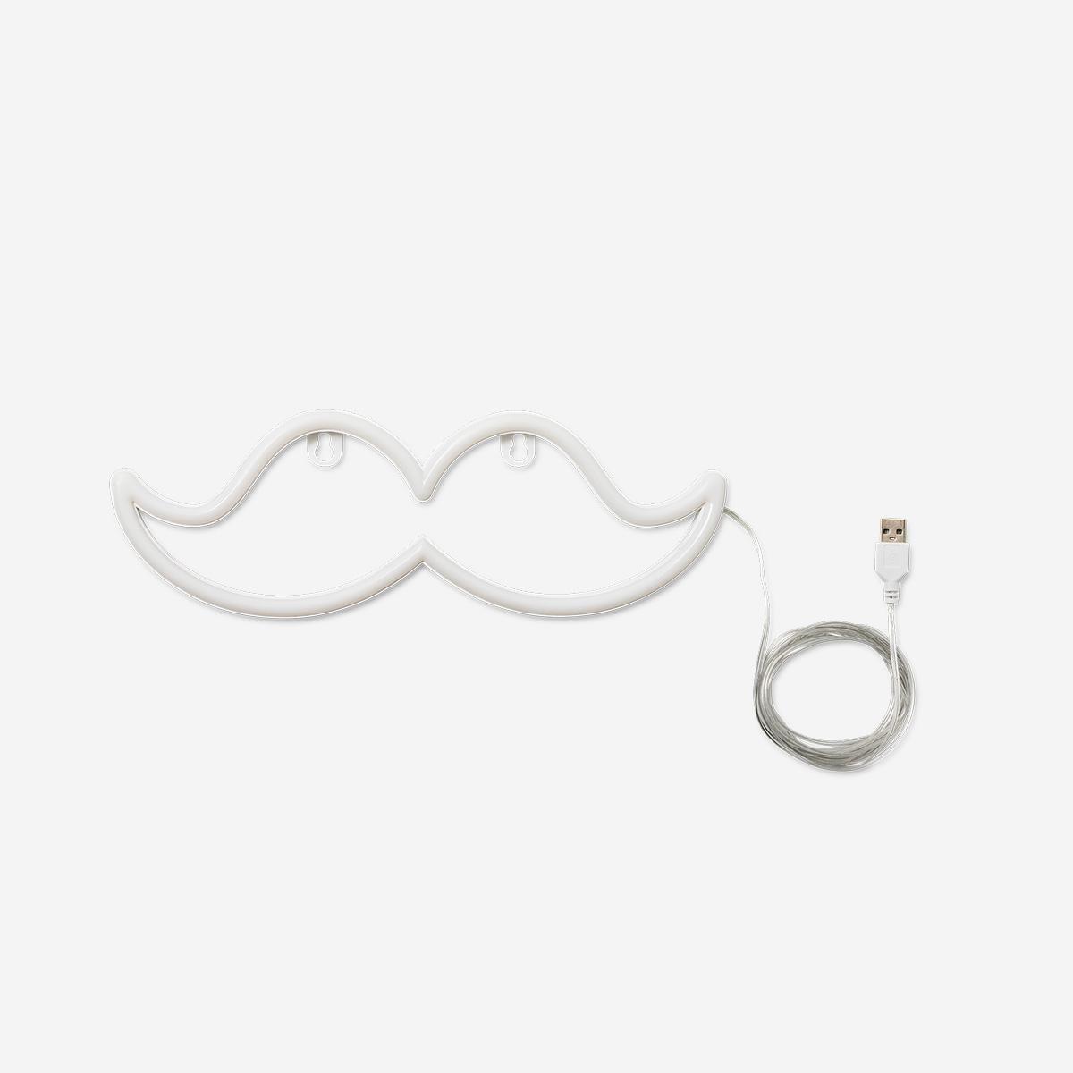 Pink Cosy Moustache Shaped Lamp