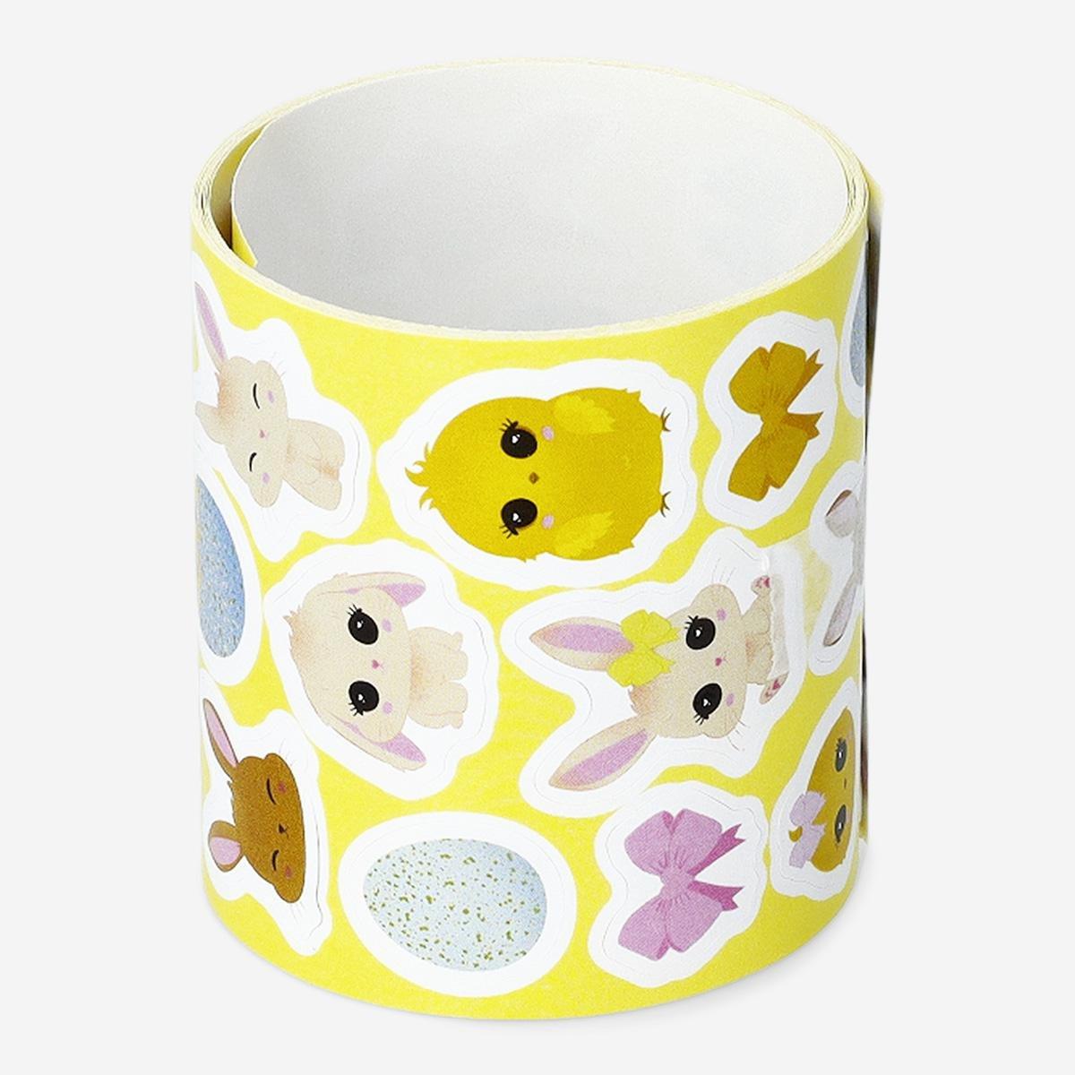 Multicolour Roll Of Animal Stickers