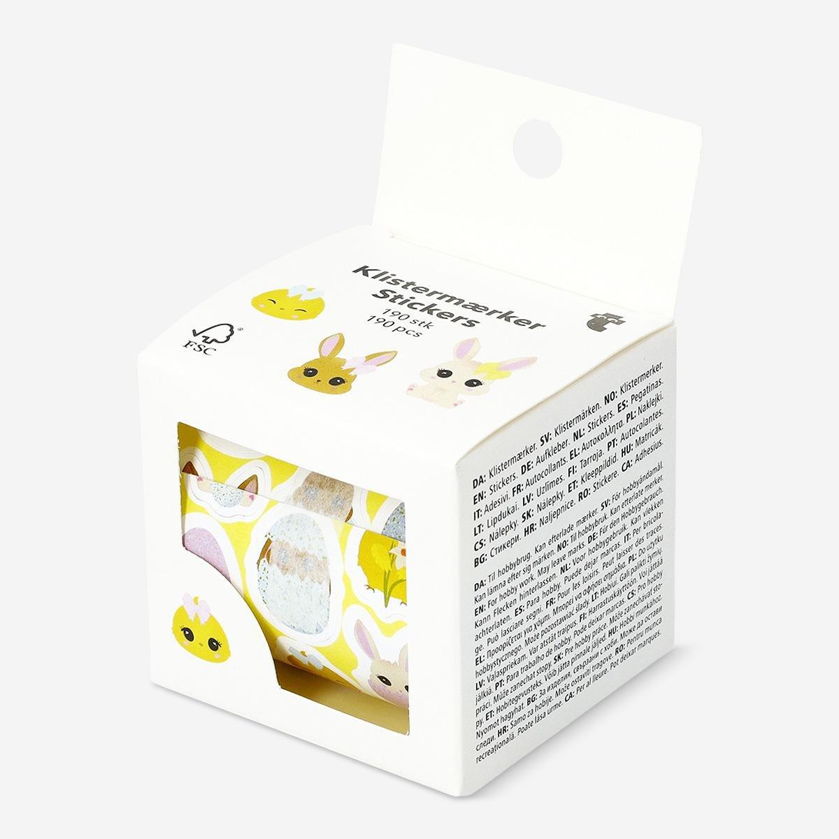 Multicolour Roll Of Animal Stickers