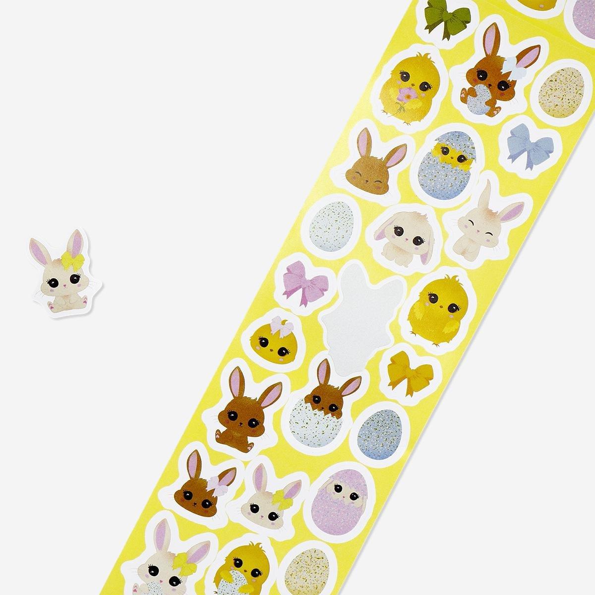 Multicolour Roll Of Animal Stickers