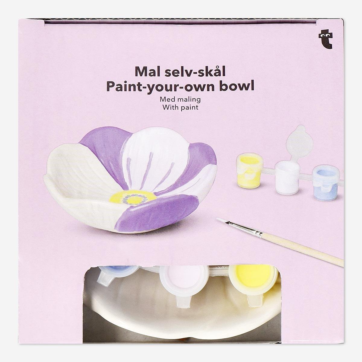 White Diy Flower Bowl - 12 Cm