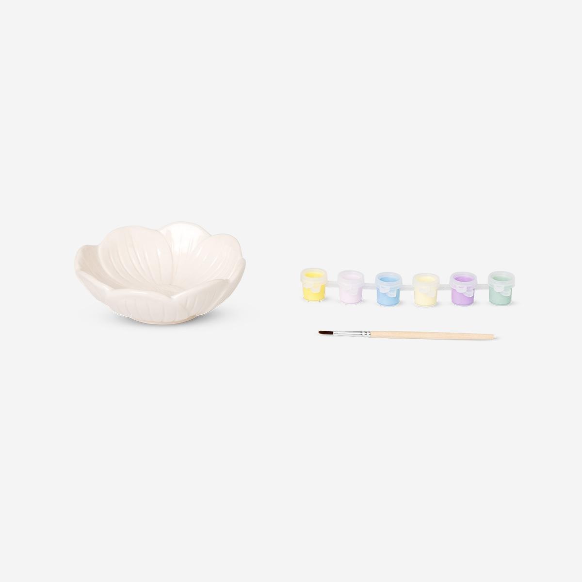 White Diy Flower Bowl - 12 Cm