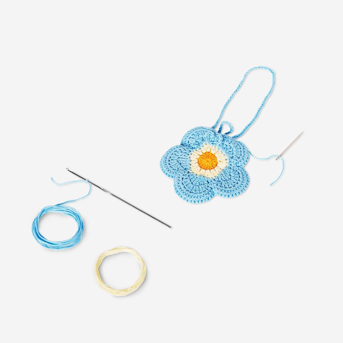 Multicolour Tote Bag Crochet Pouch
