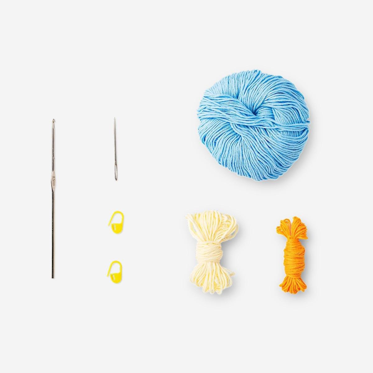Multicolour Tote Bag Crochet Pouch