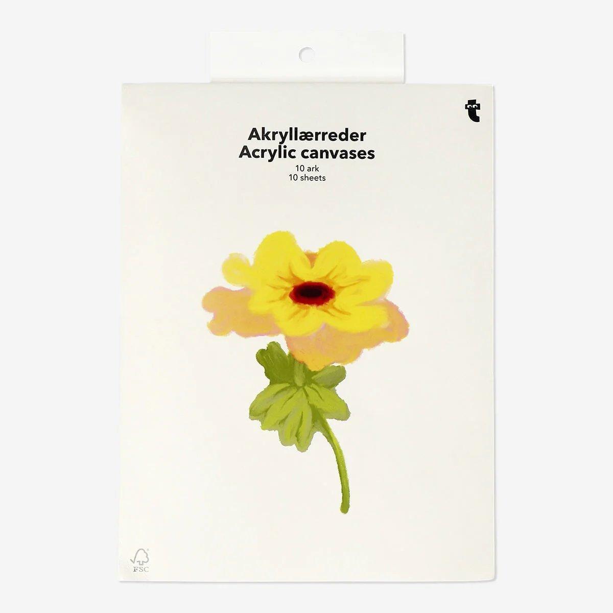 White Canvas Pad For Acrylic Paint
