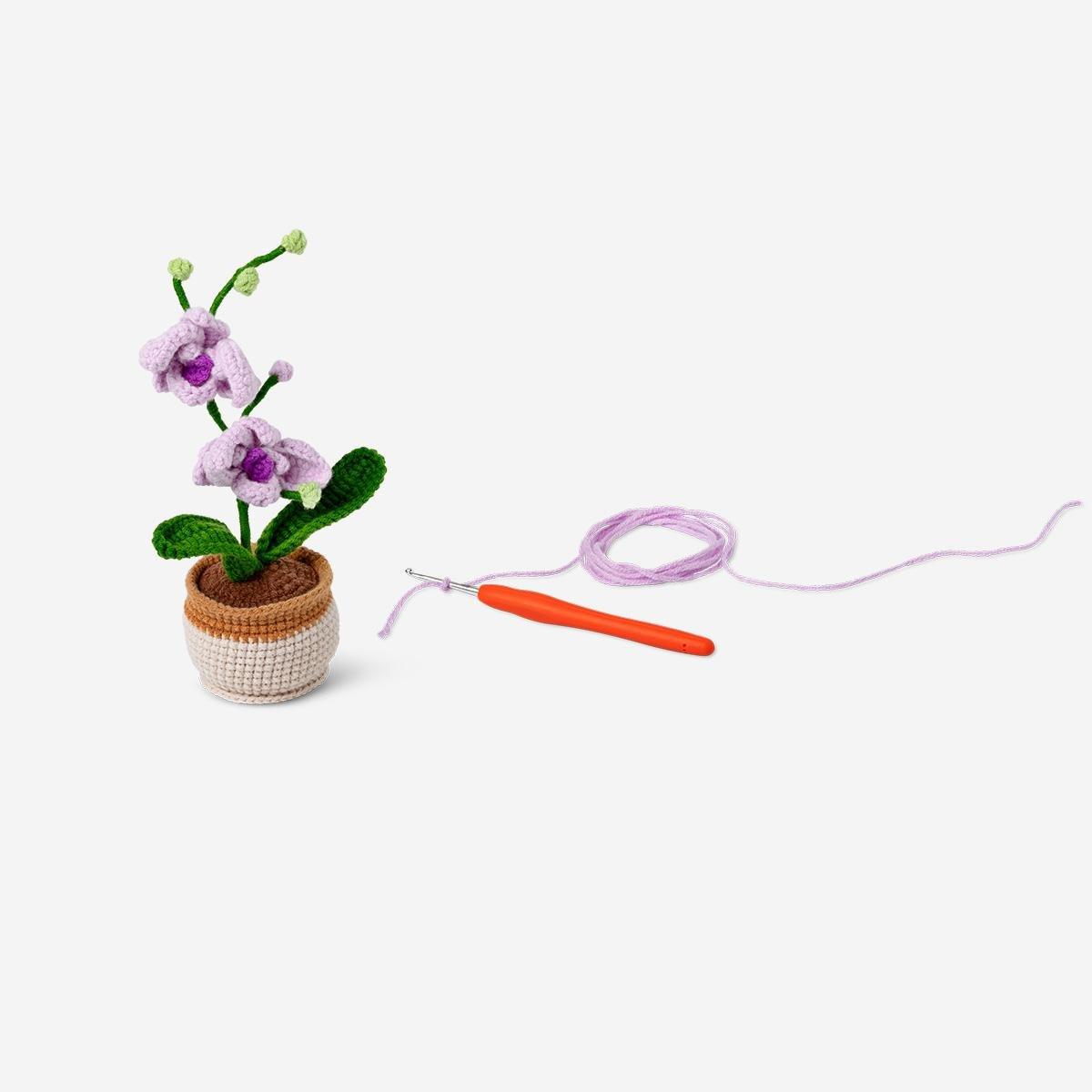 Multicolour Orchid Crochet Set