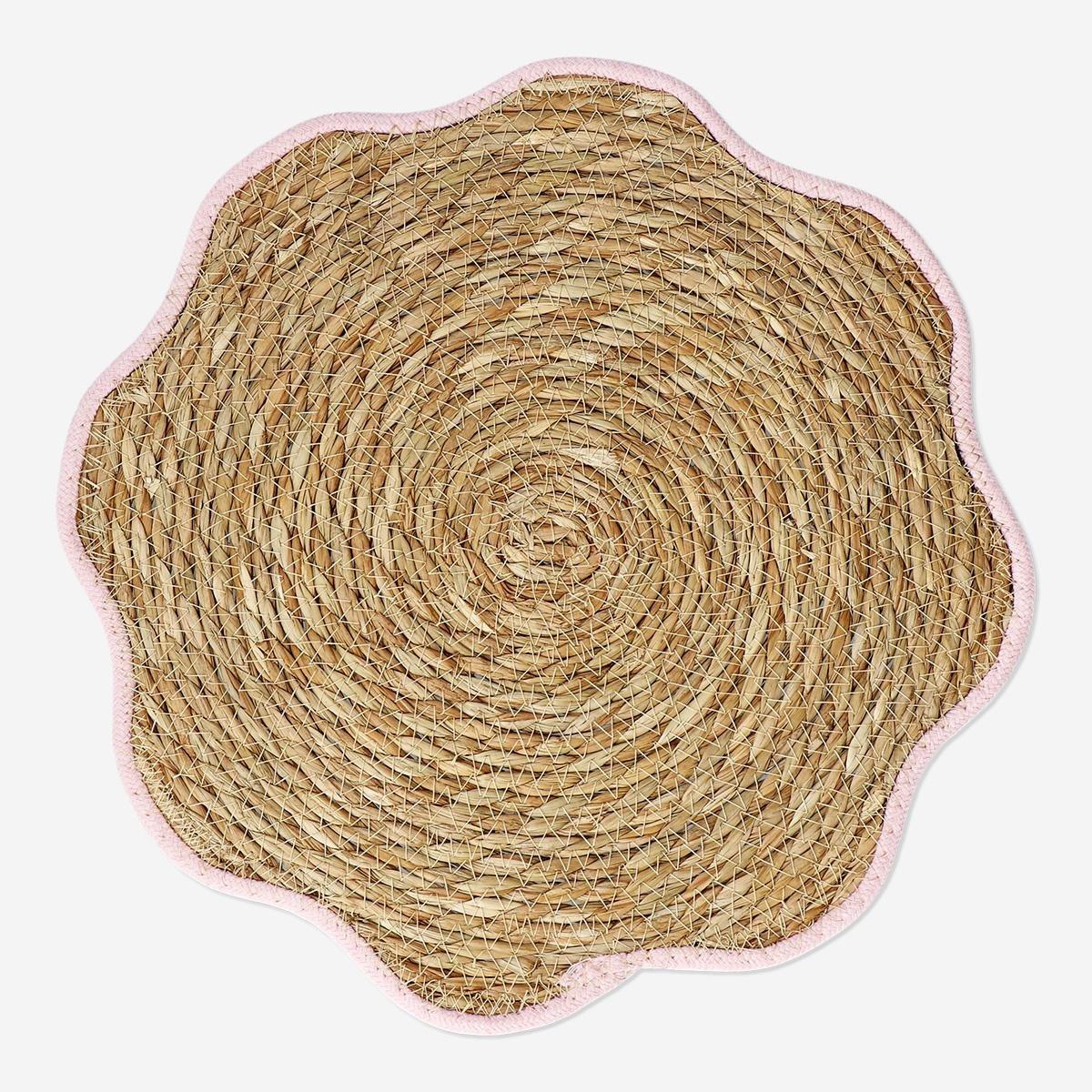 Brown Flower Shaped Placemat