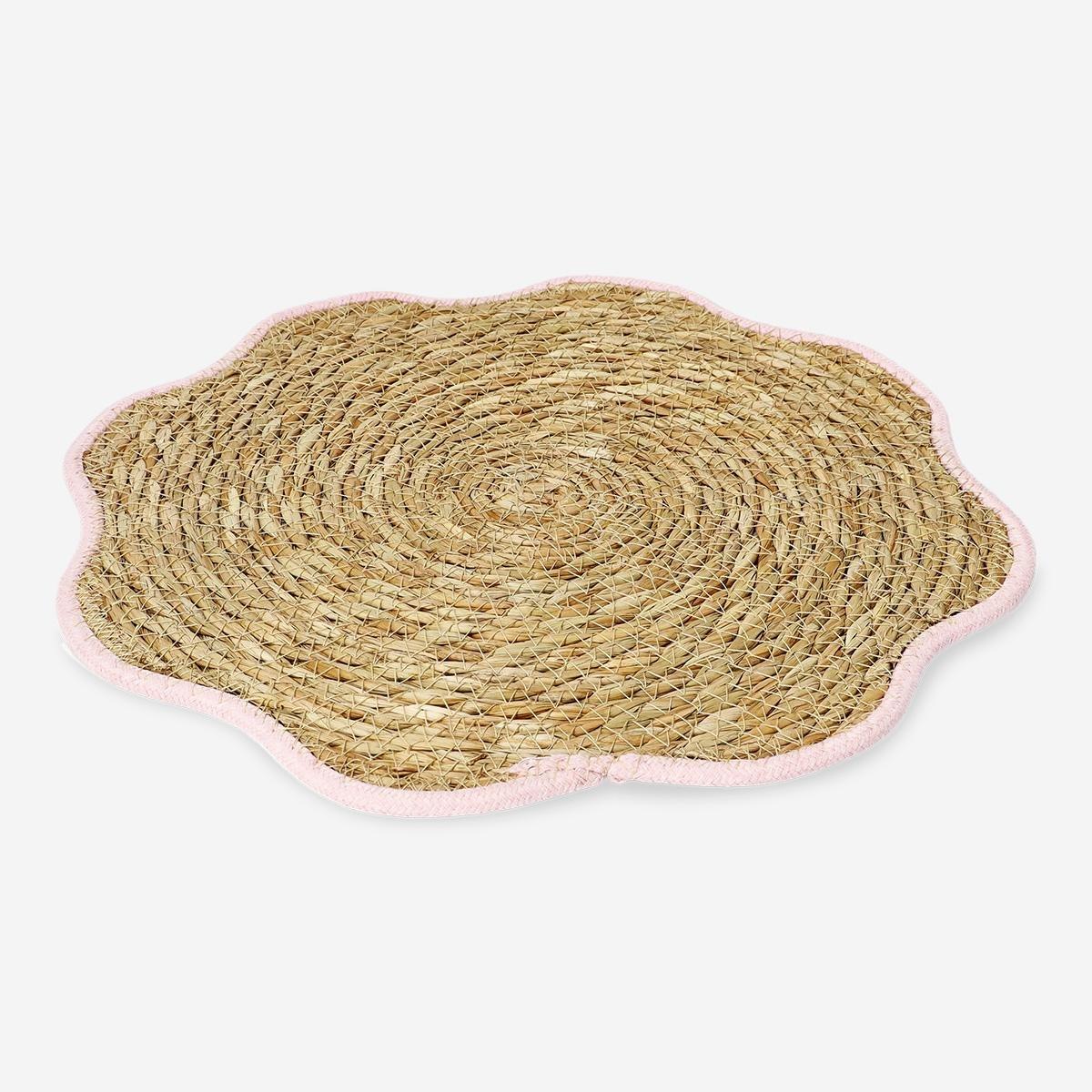 Brown Flower Shaped Placemat