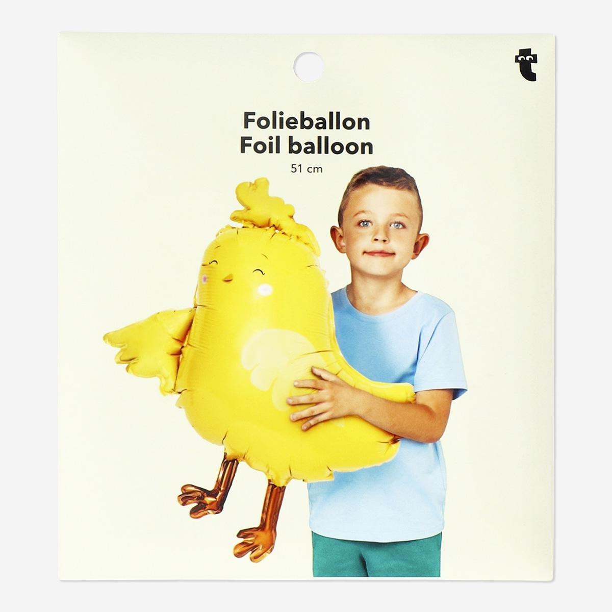 Yellow Easter Chick Foil Balloon - 60 Cm