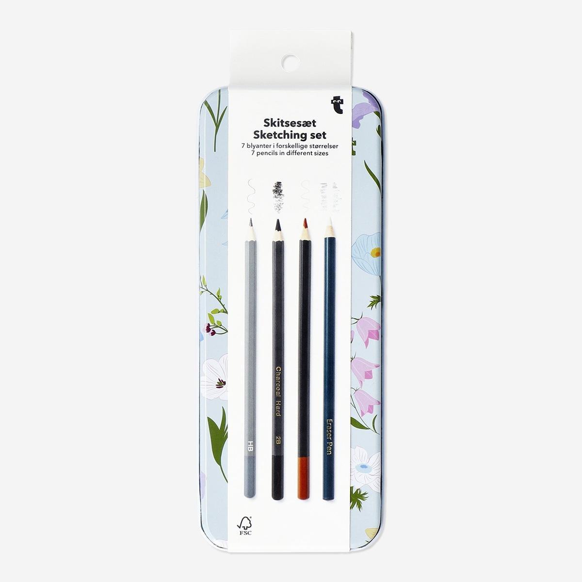 Multicolour Sketching Pencil Set