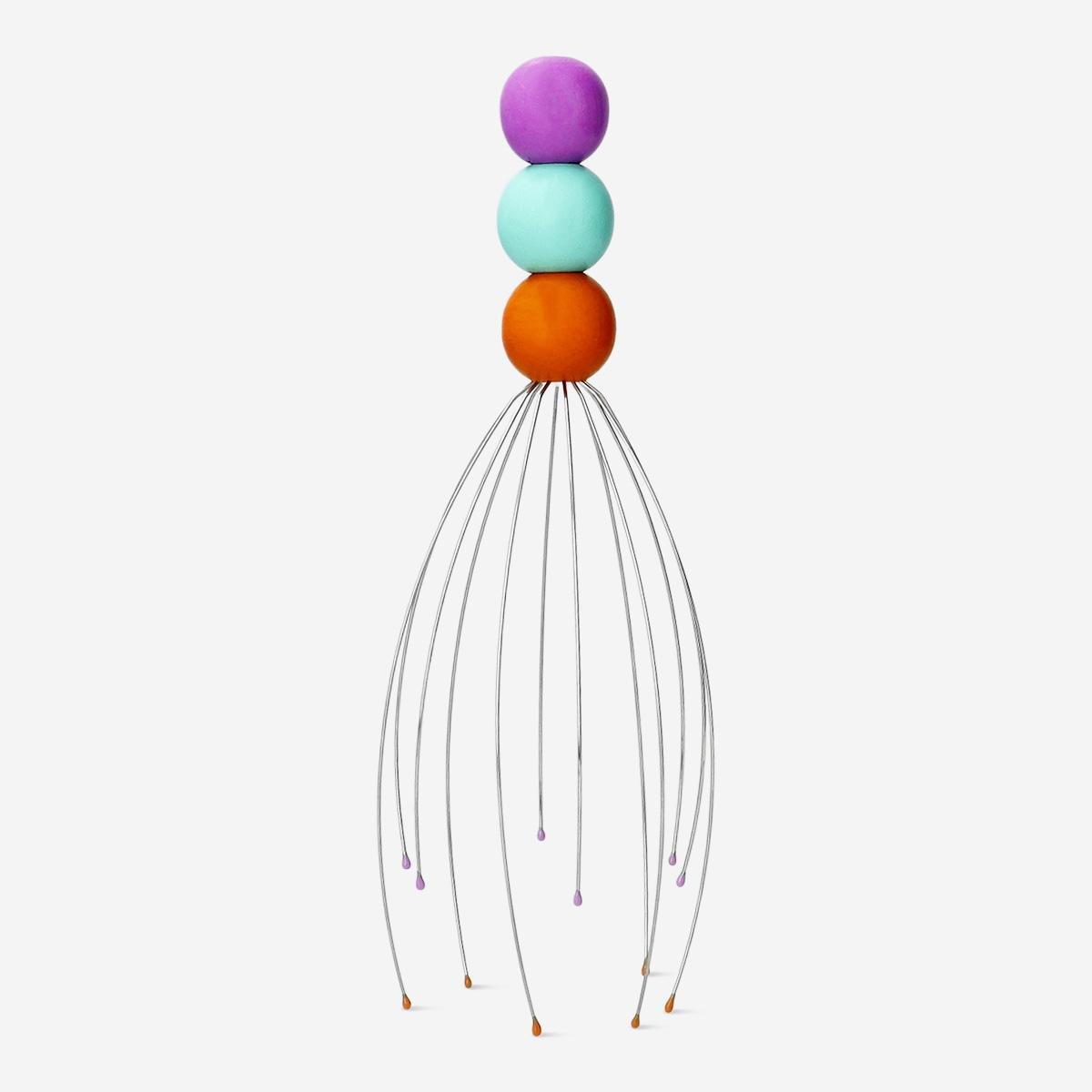HEADMASSAGER WOOD PURPLE/GREEN /ORANGE