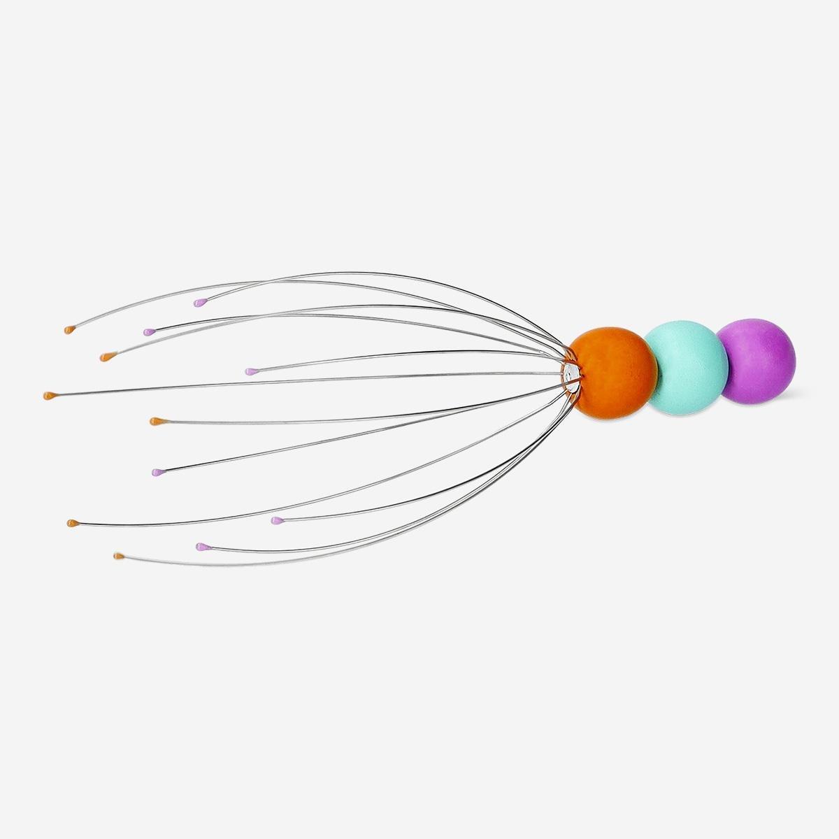 HEADMASSAGER WOOD PURPLE/GREEN /ORANGE