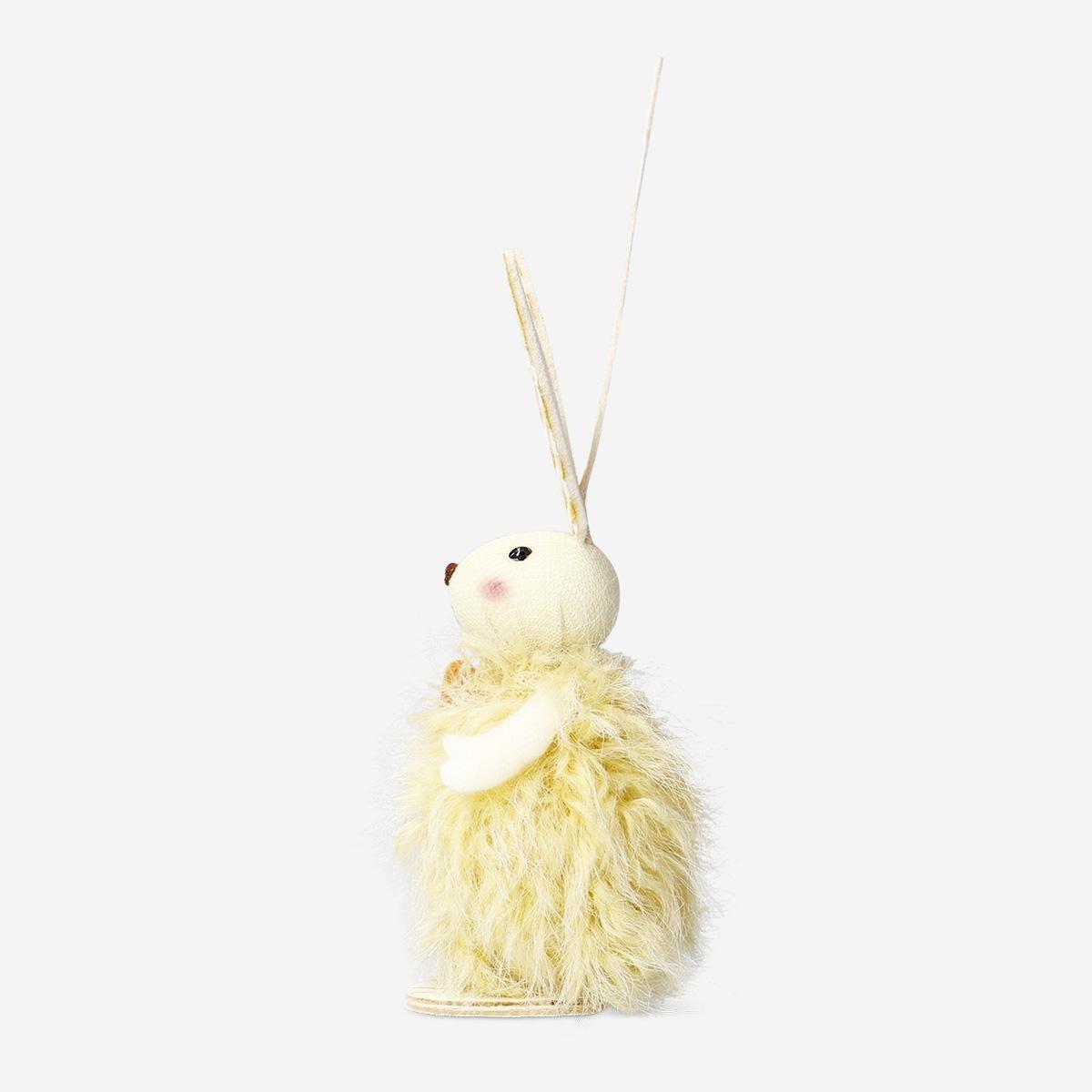 Yellow Decorative Rabbit With Carrot
